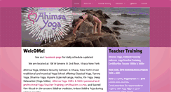Desktop Screenshot of ithacayoga.org