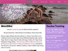 Tablet Screenshot of ithacayoga.org